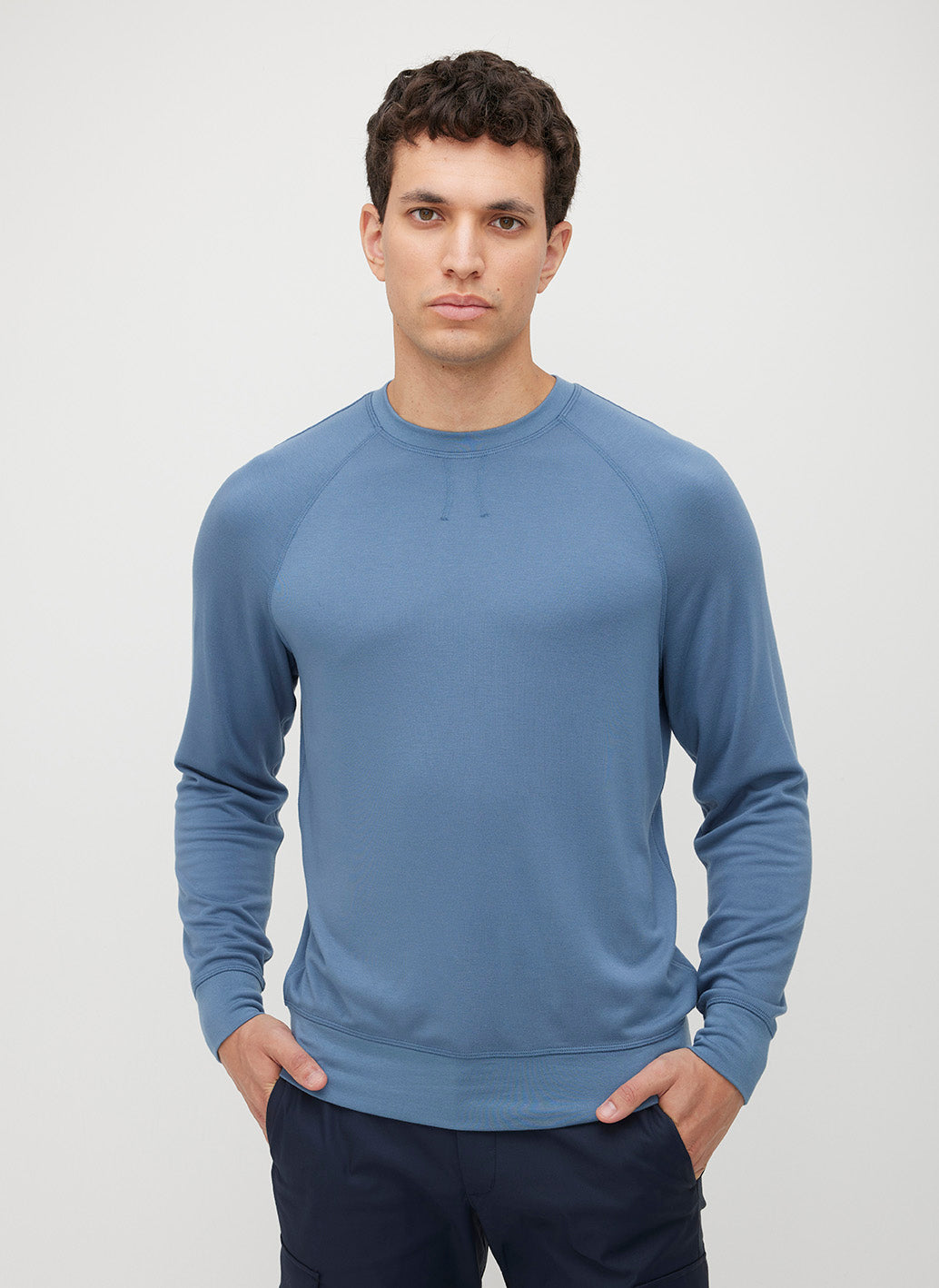 Brushed Long Sleeve Crewneck Tee