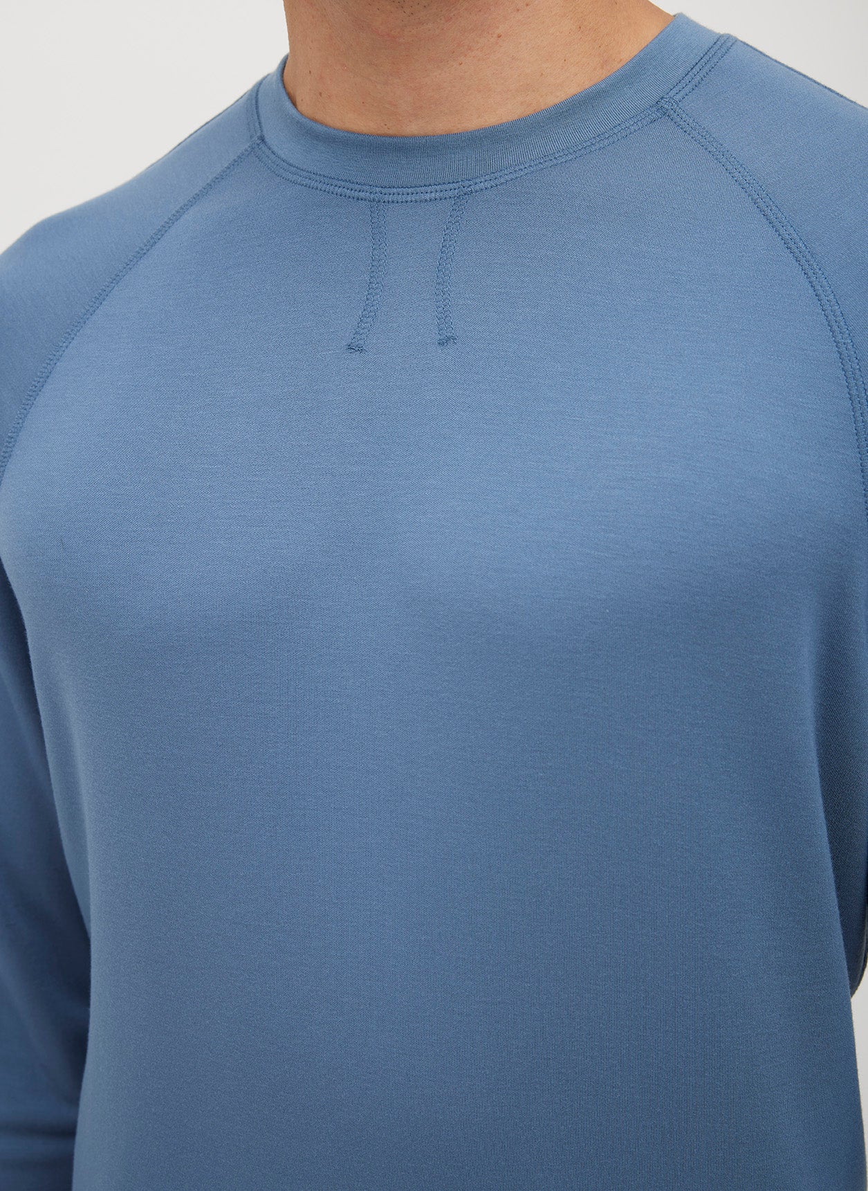 Brushed Long Sleeve Crewneck Tee