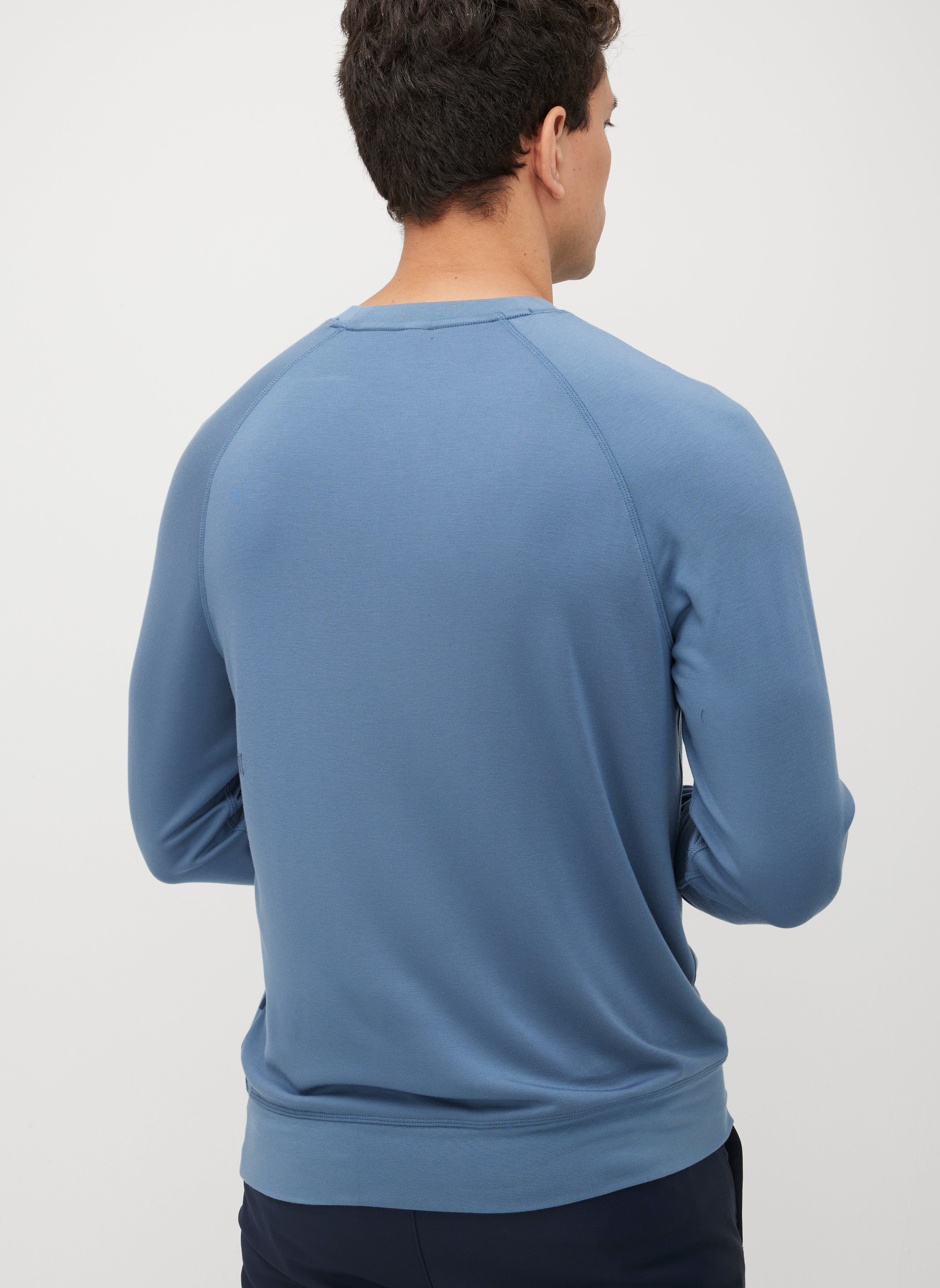 Brushed Long Sleeve Crewneck Tee