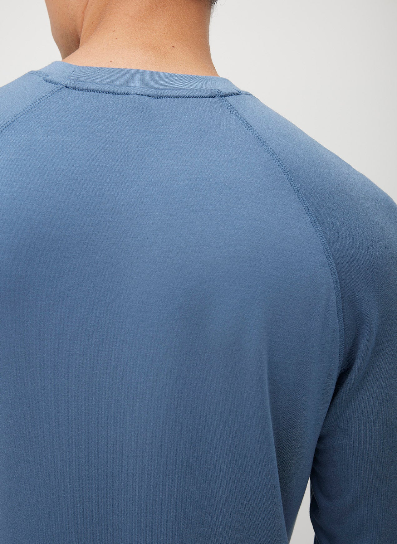 Brushed Long Sleeve Crewneck Tee