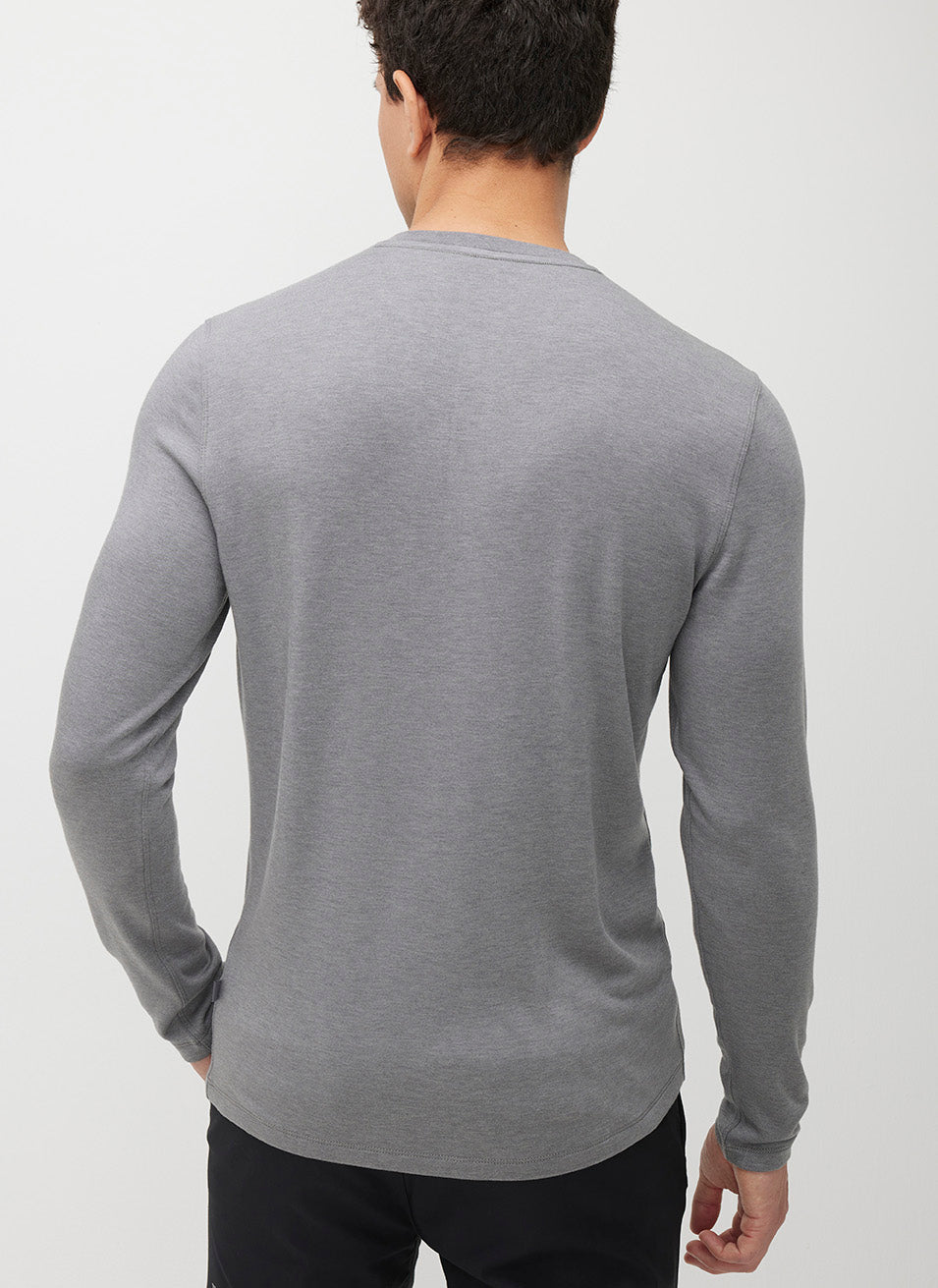 Brushed Long Sleeve Henley