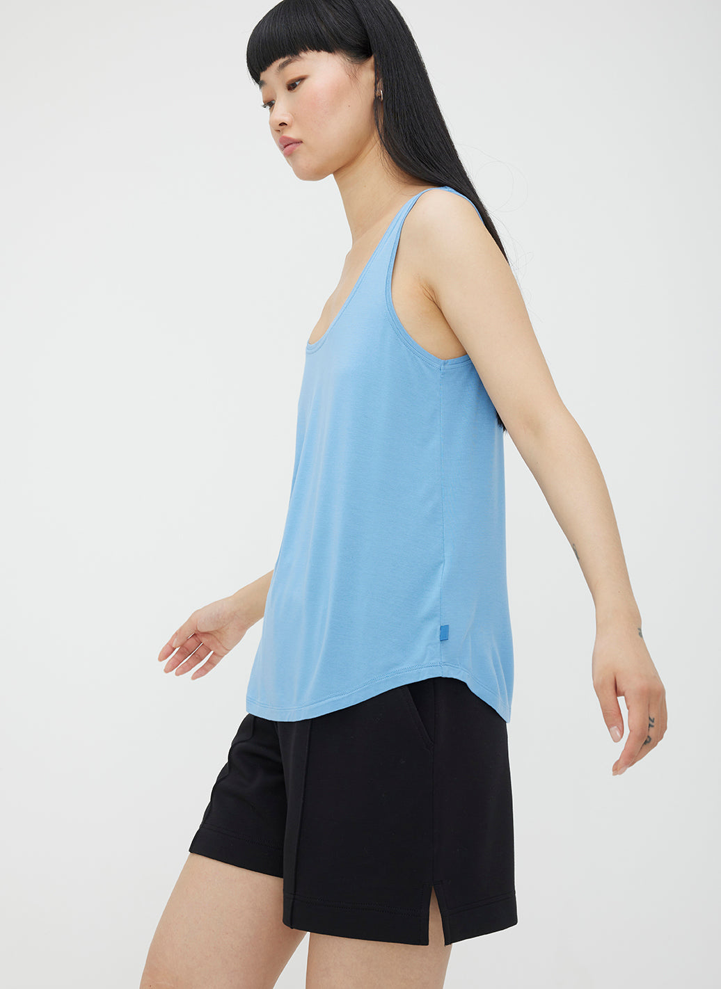 Charlotte Scoop Neck Tank ?? | S || Cool Blue