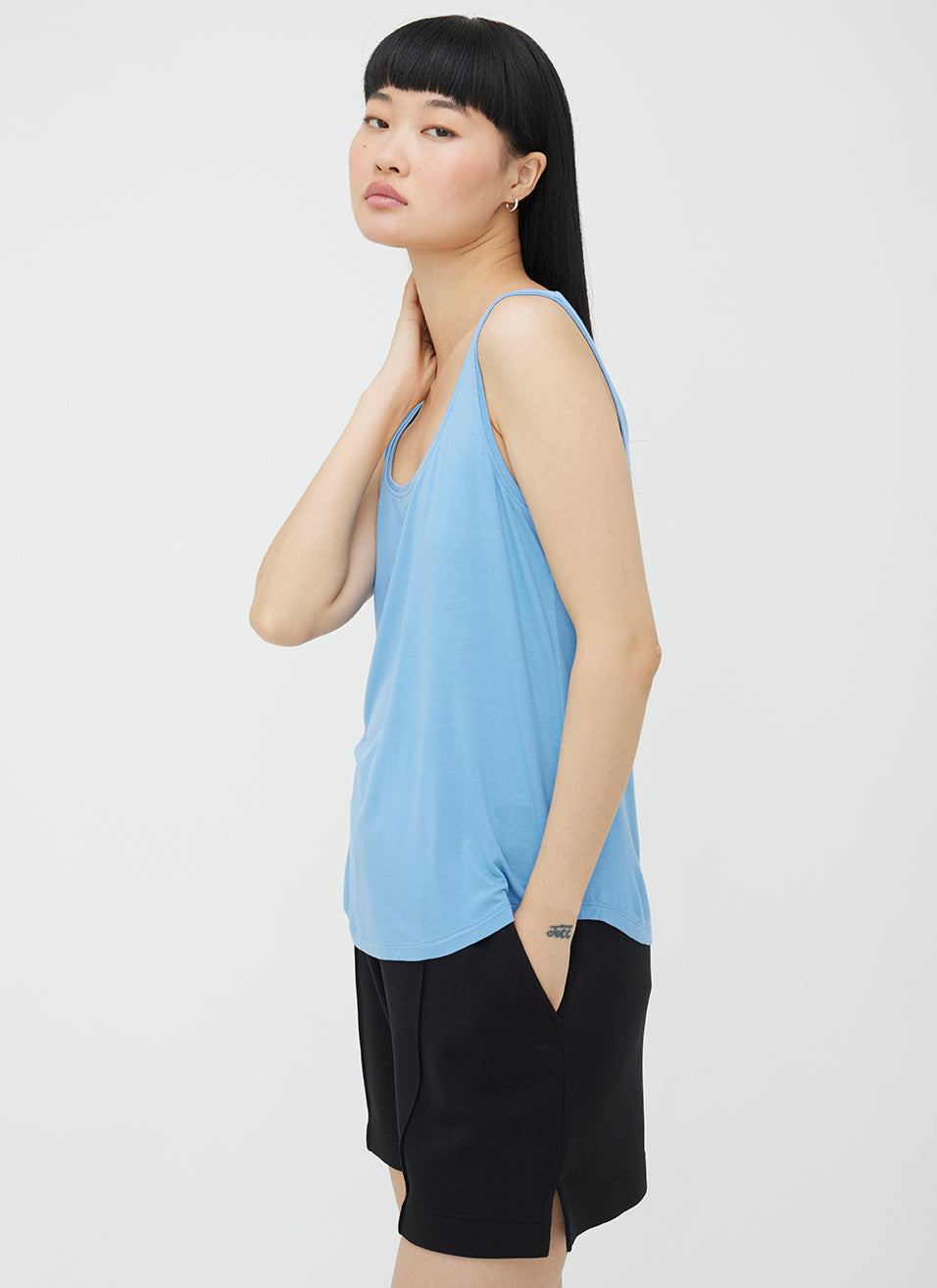 Charlotte Scoop Neck Tank ?? | S || Cool Blue