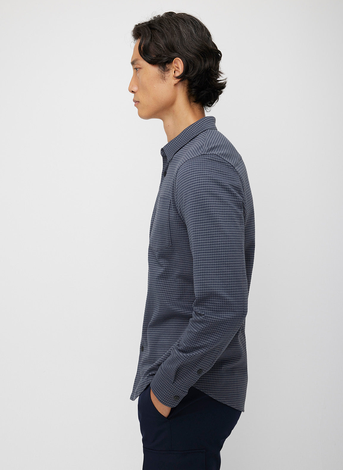 City Tech Long Sleeve Classic Fit Textured Shirt