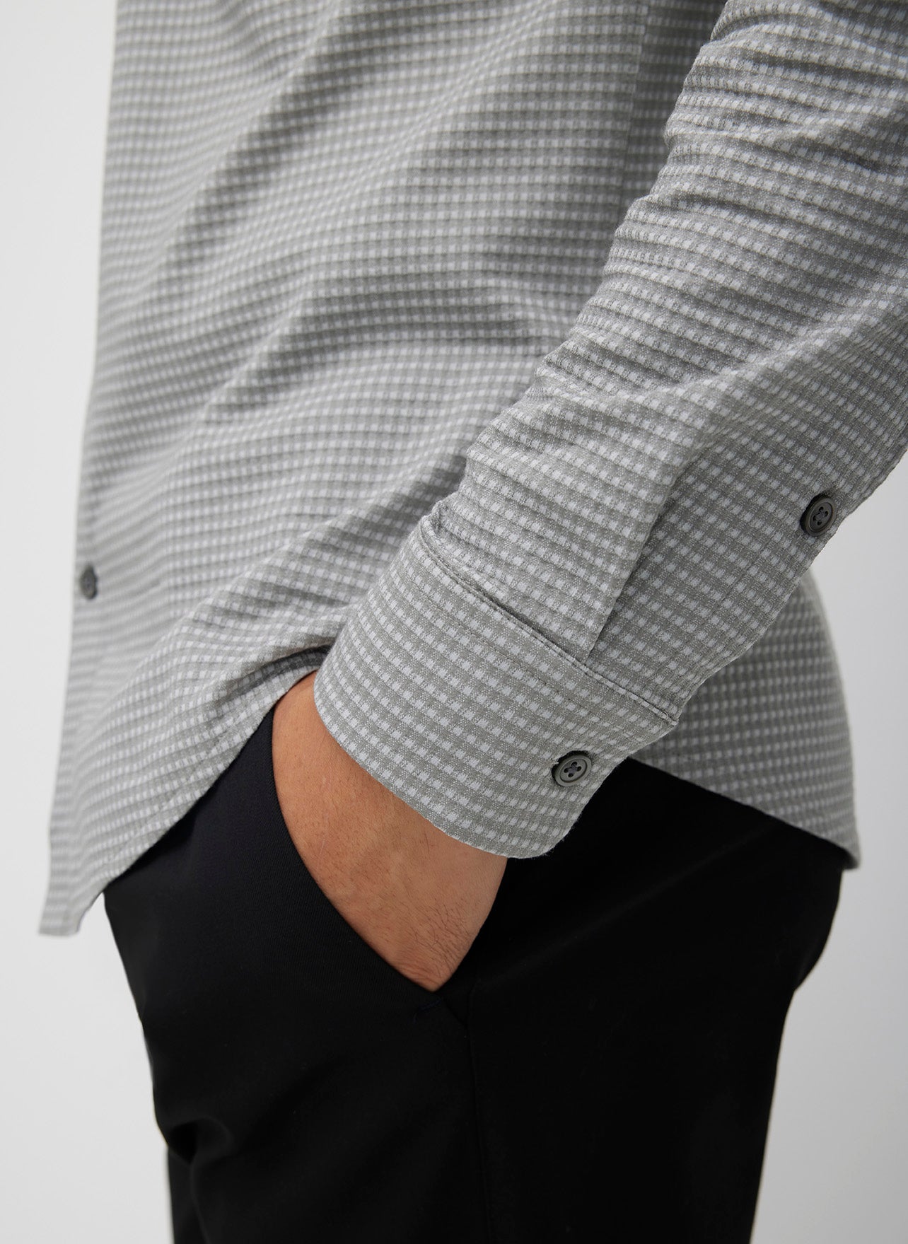 City Tech Long Sleeve Classic Fit Textured Shirt