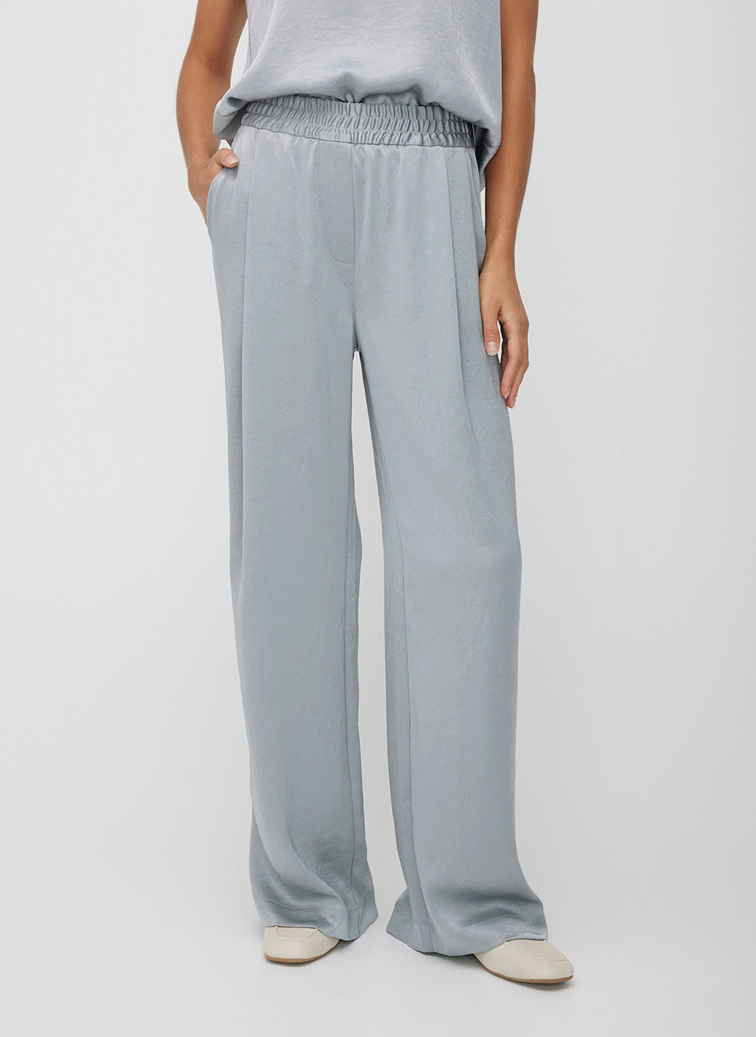 Ecosatin High Rise Trousers