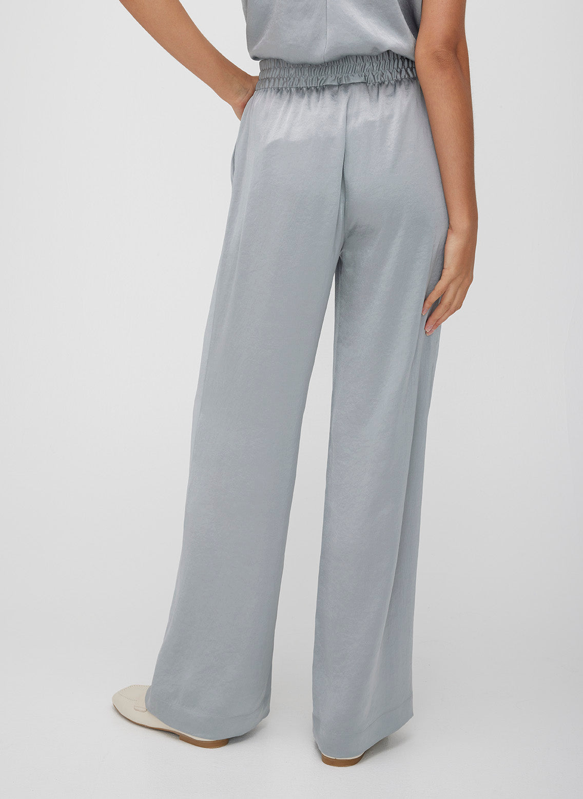 Ecosatin High Rise Trousers