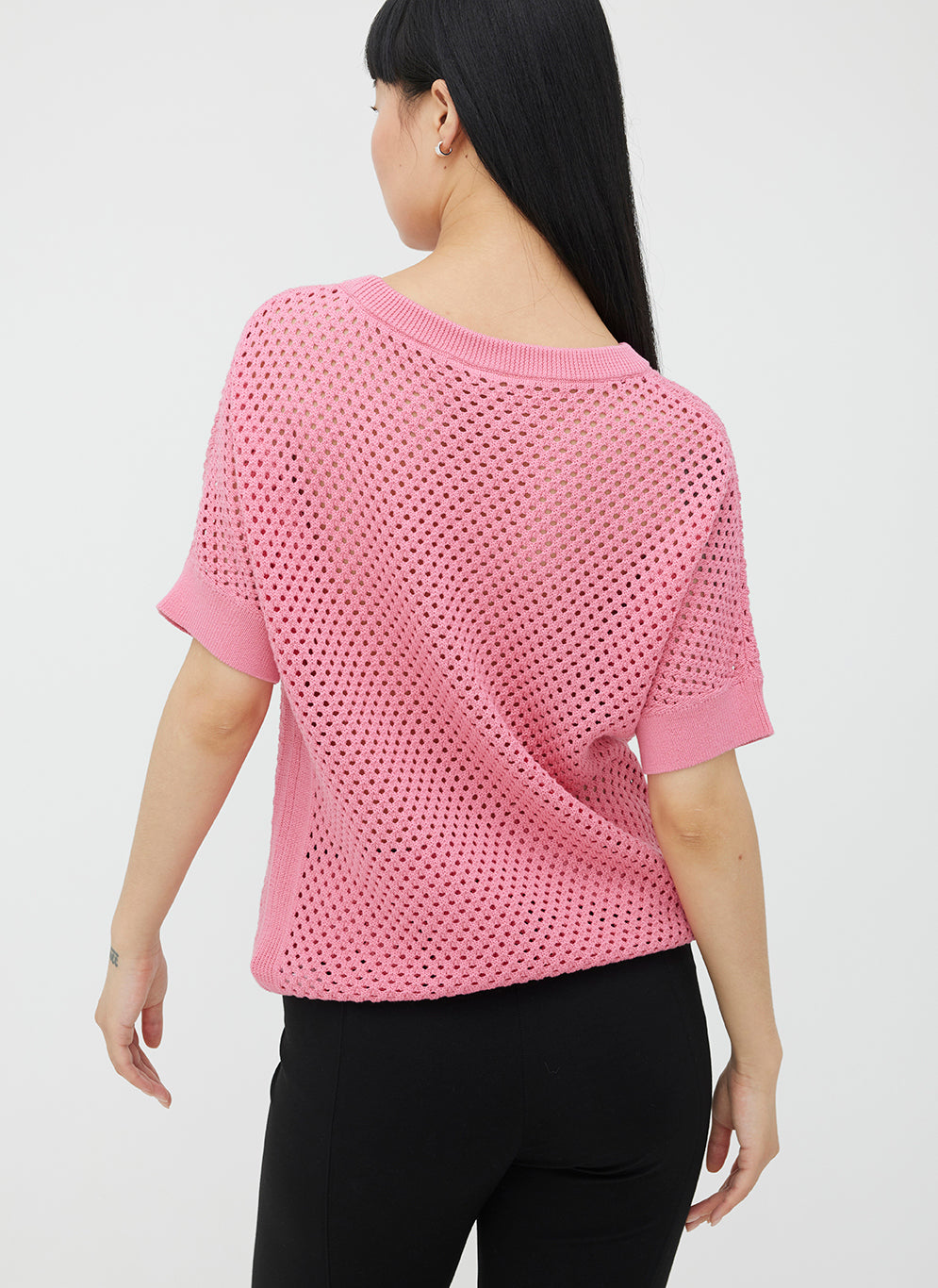 Essex Pointelle Sweater Tee ?? | S || Rose