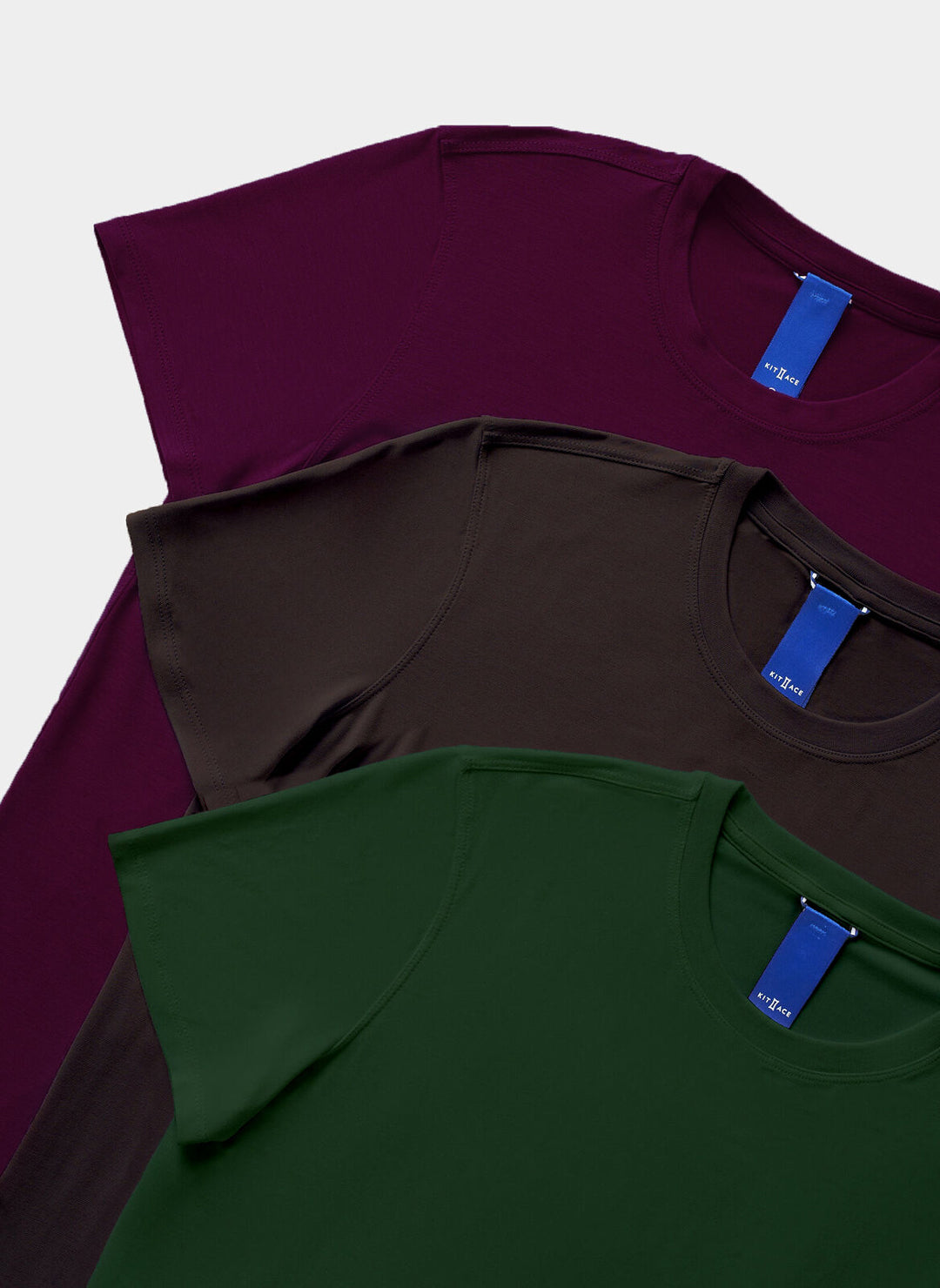 Kit Crewneck Tees 3 Pack ?? S || Forest/Dark Plum/Black Walnut