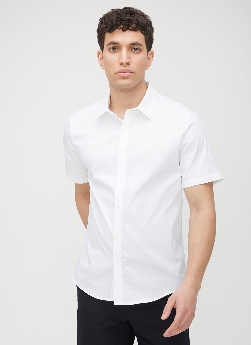 Acadia Short Sleeve Poplin Shirt ?? | M || Bright White