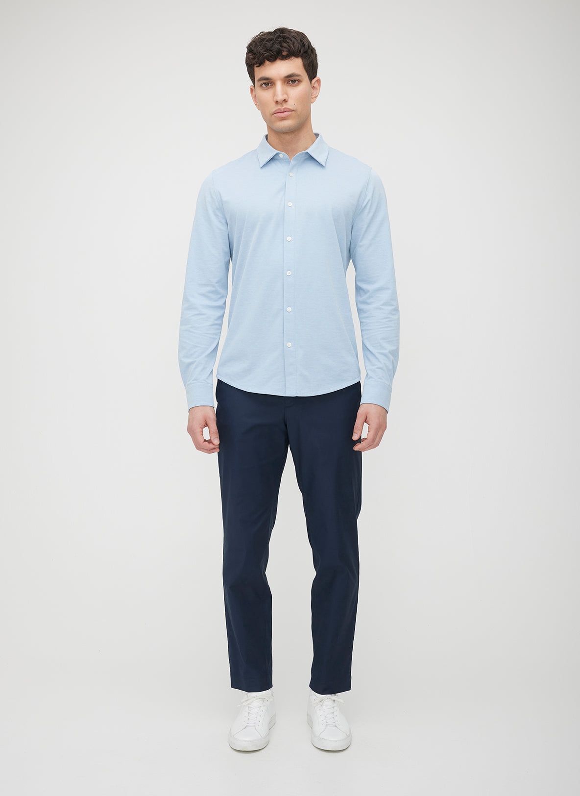 City Tech Shirt Slim Fit ?? | M || Light Blue Chambray