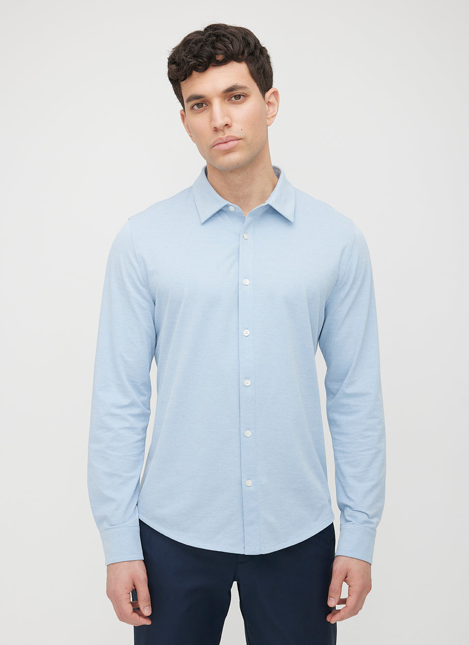 City Tech Shirt Slim Fit ?? | M || Light Blue Chambray