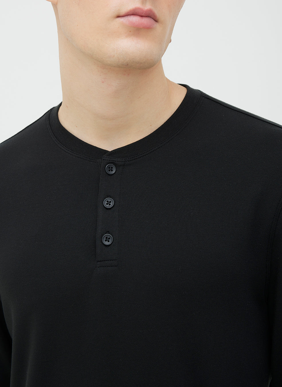 BFT Long Sleeve Henley ?? | M || Black