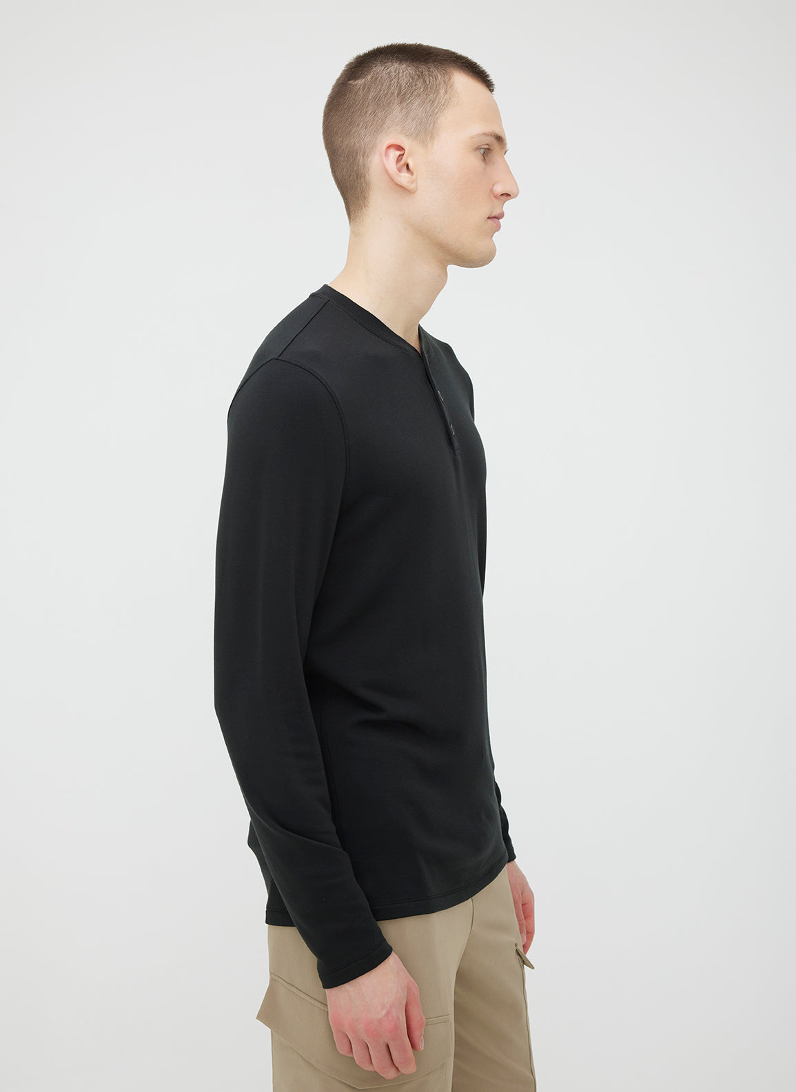 BFT Long Sleeve Henley ?? | M || Black