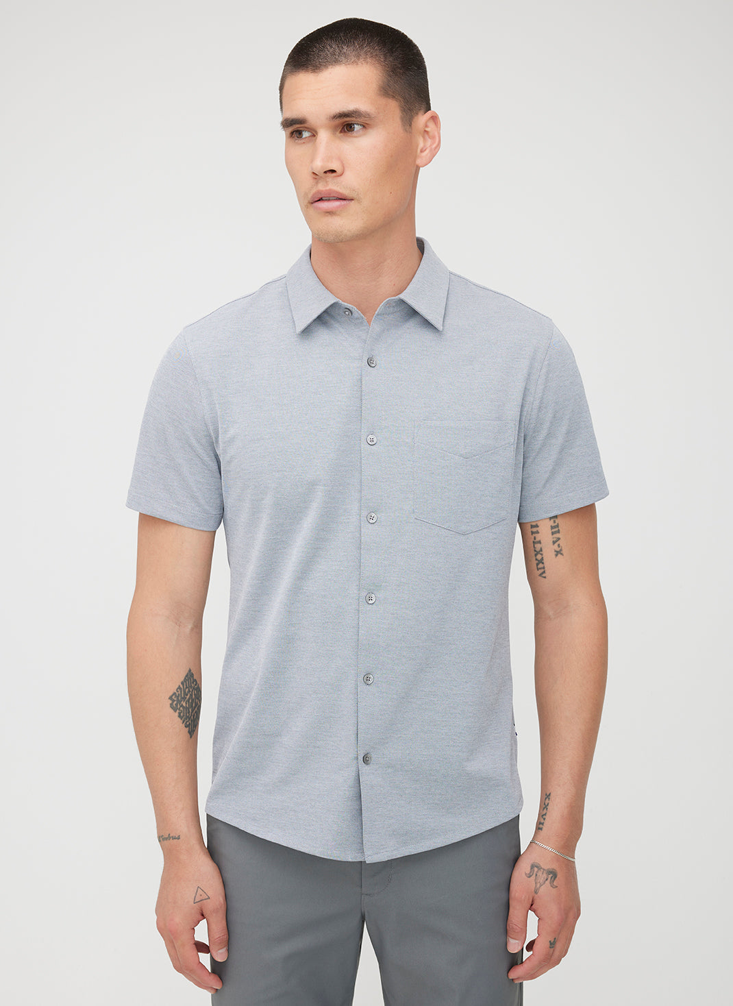 City Tech Short Sleeve Shirt ?? | M || Steel Chambray