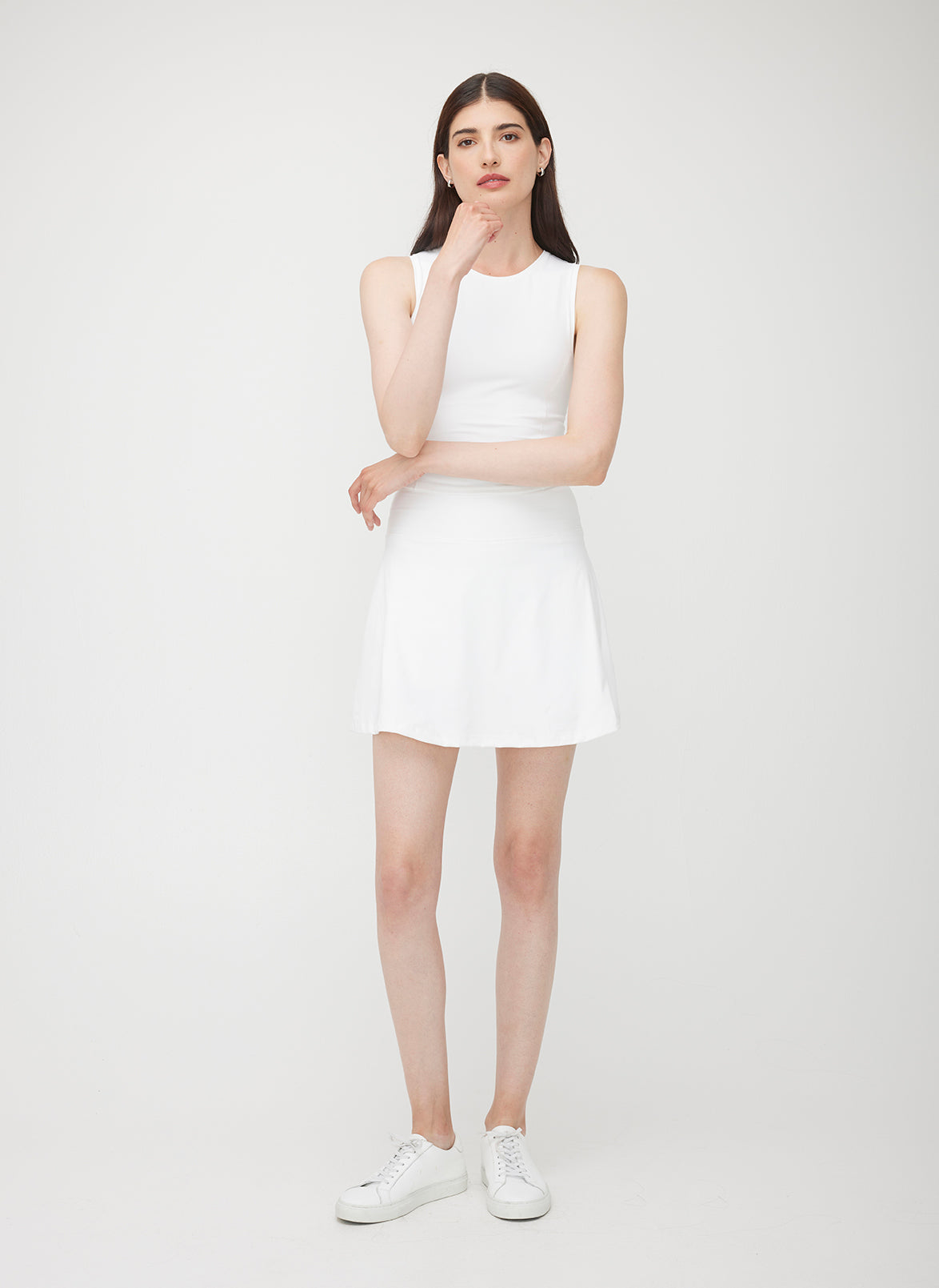 Corsica A-Line Tennis Skirt ?? | S || Bright White