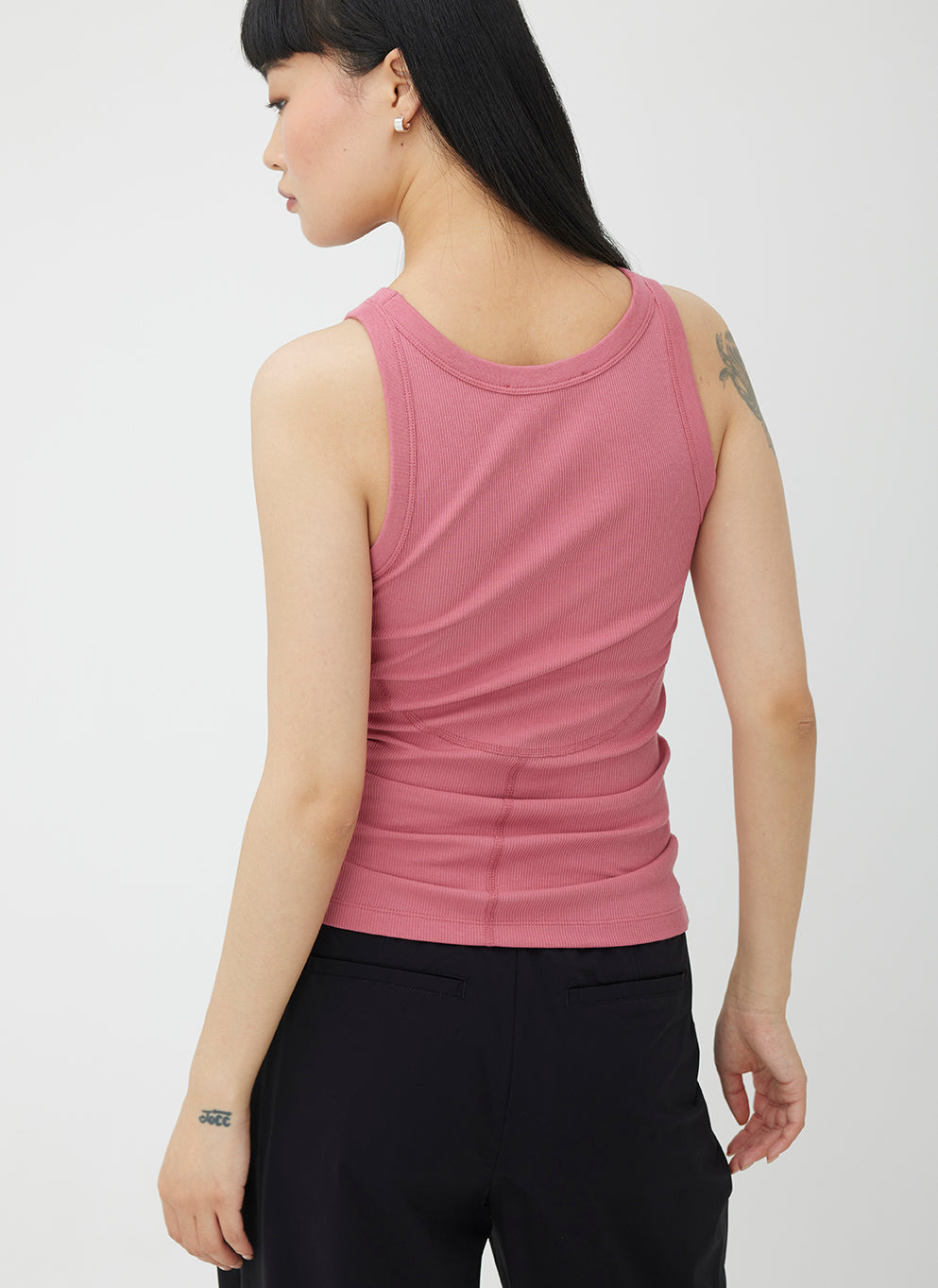 Cyprus High Neck Rib Tank ?? | S || Raspberry