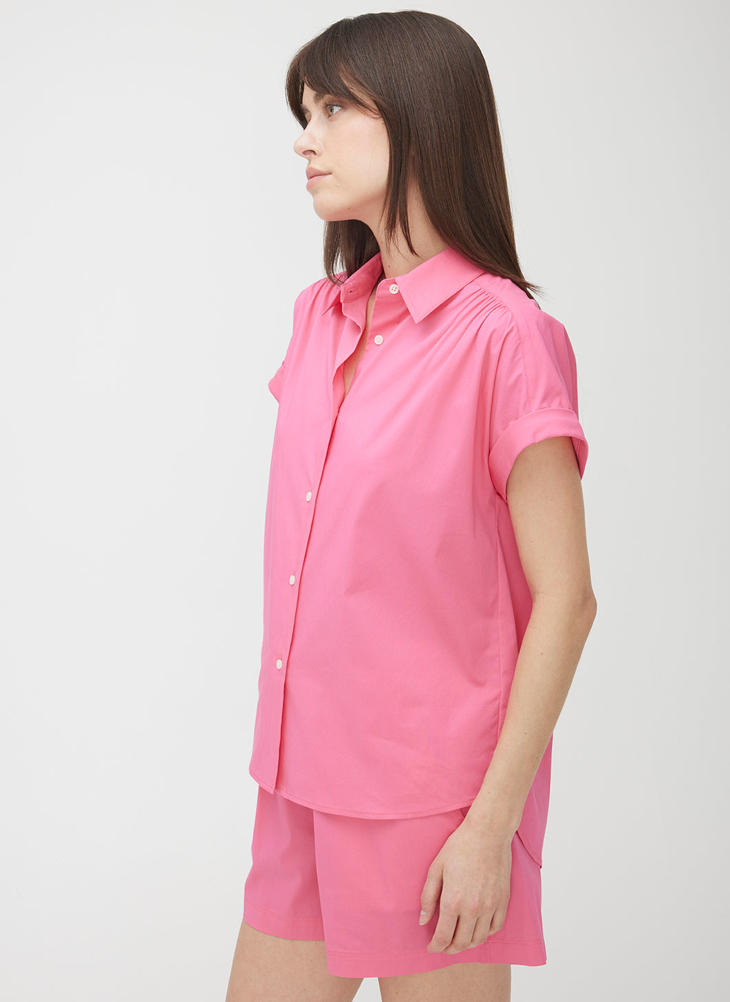 Marbella Short Sleeve Shirt ?? | S || Hot Pink