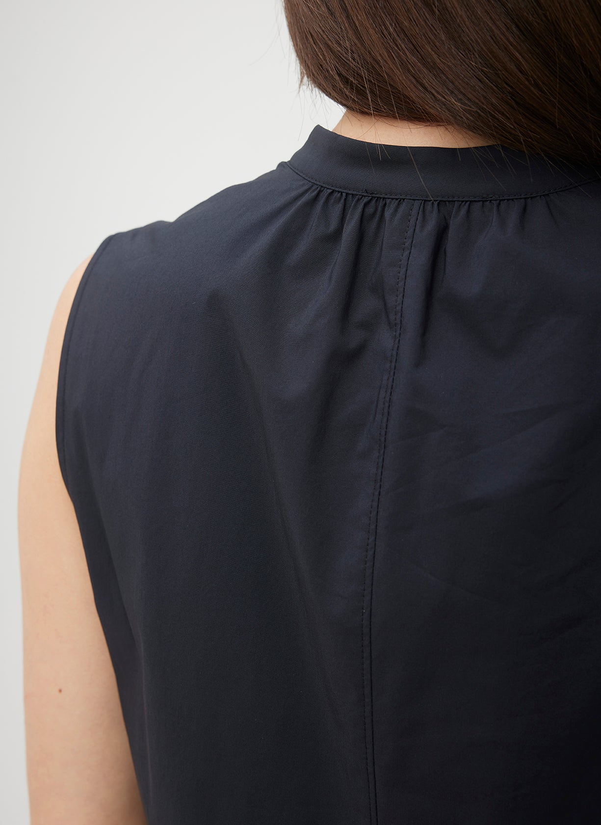 Marbella Sleeveless Poplin Shirt ?? | S || Black