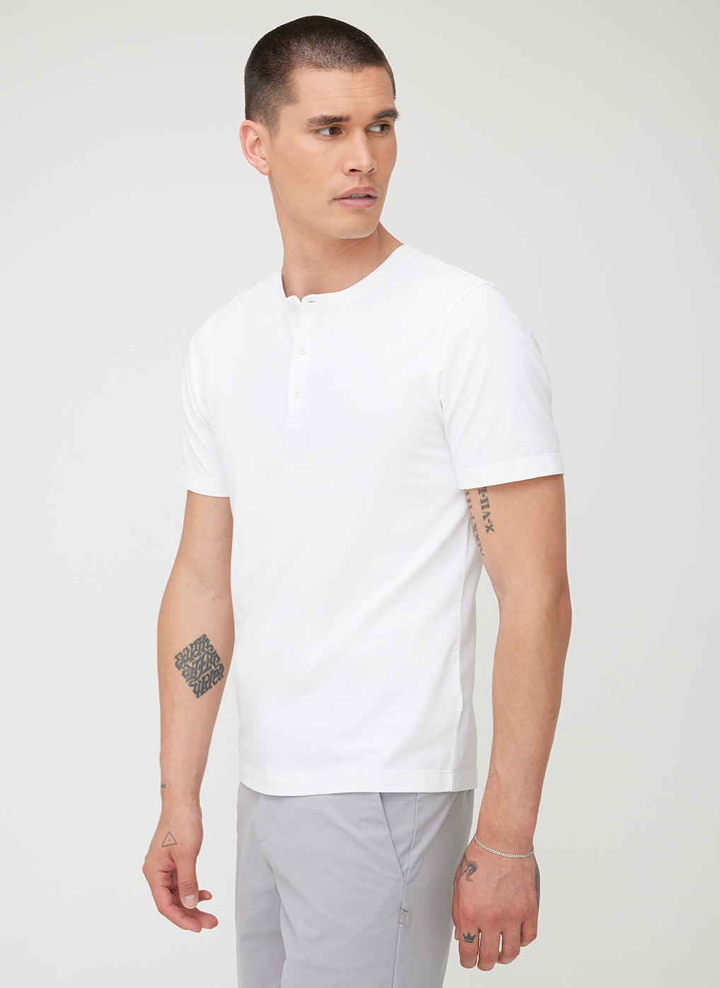 Stanton Henley Tee ?? | M || Bright White