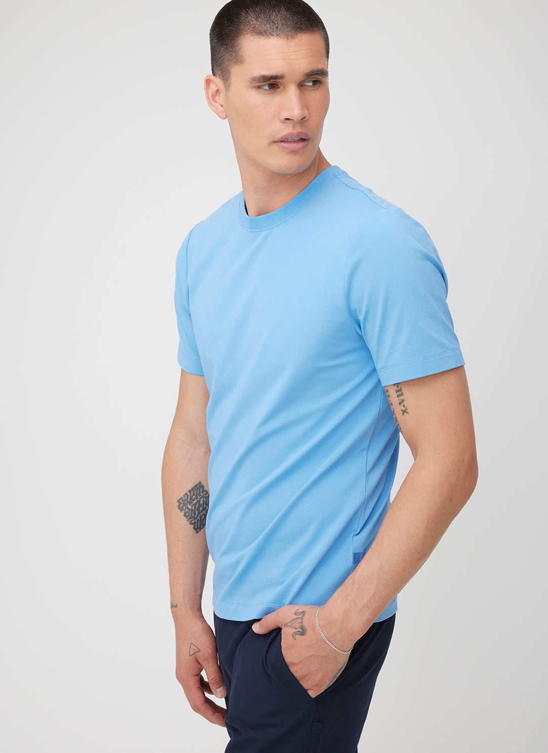 Stanton Short Sleeve Crew Tee ?? | M || Cool Blue