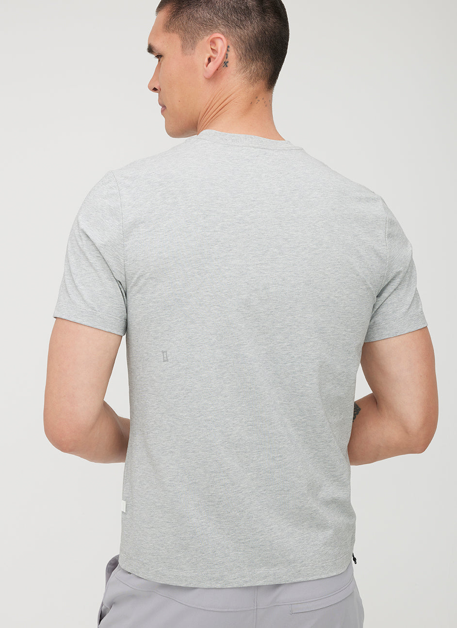 Stanton Short Sleeve Crew Tee ?? | M || Light Grey Melange