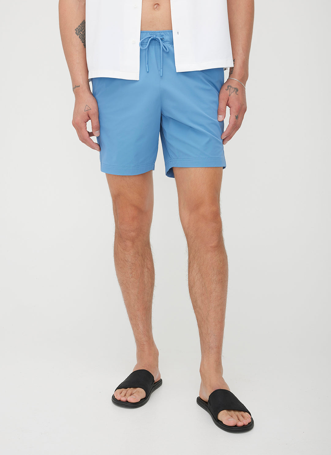 Tailored Swim Shorts 7" ?? | M || Mid Blue