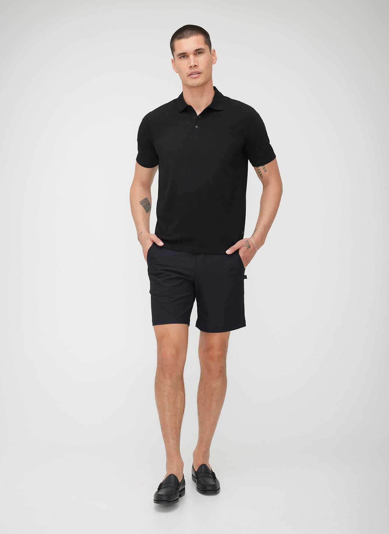 Tech Cotton Polo ?? | M || Black