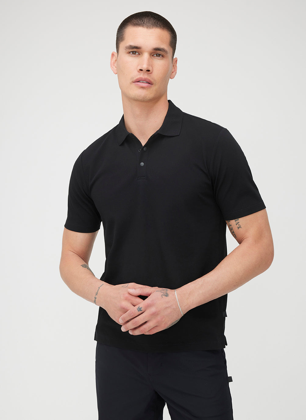 Tech Cotton Polo ?? | M || Black