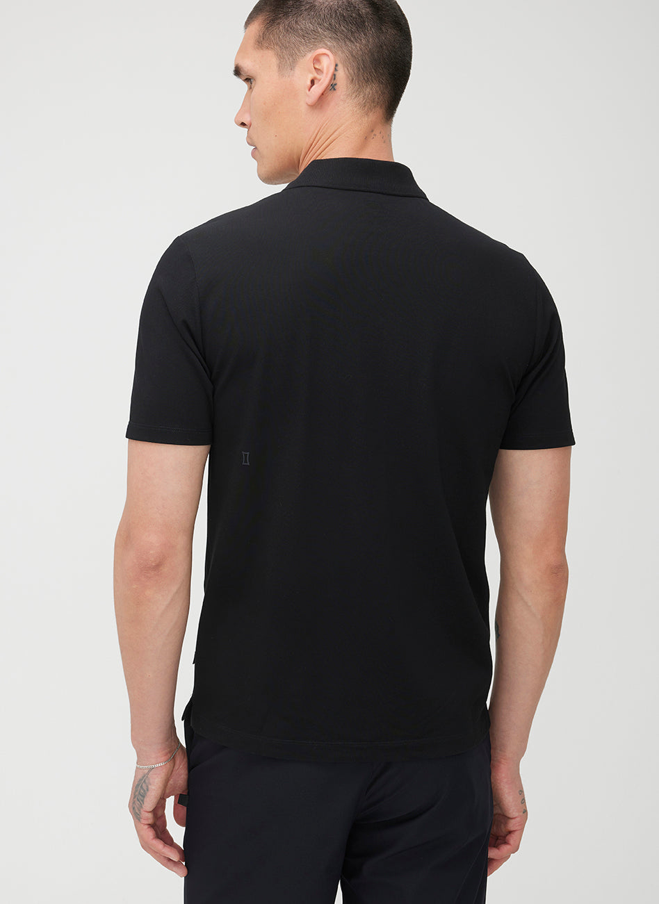 Tech Cotton Polo ?? | M || Black