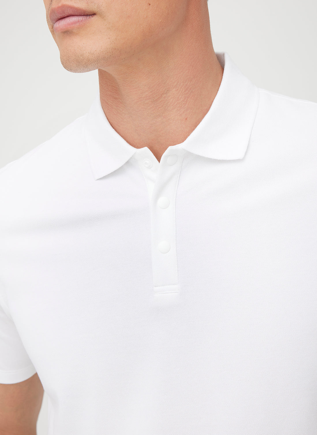 Tech Cotton Polo ?? | M || Bright White