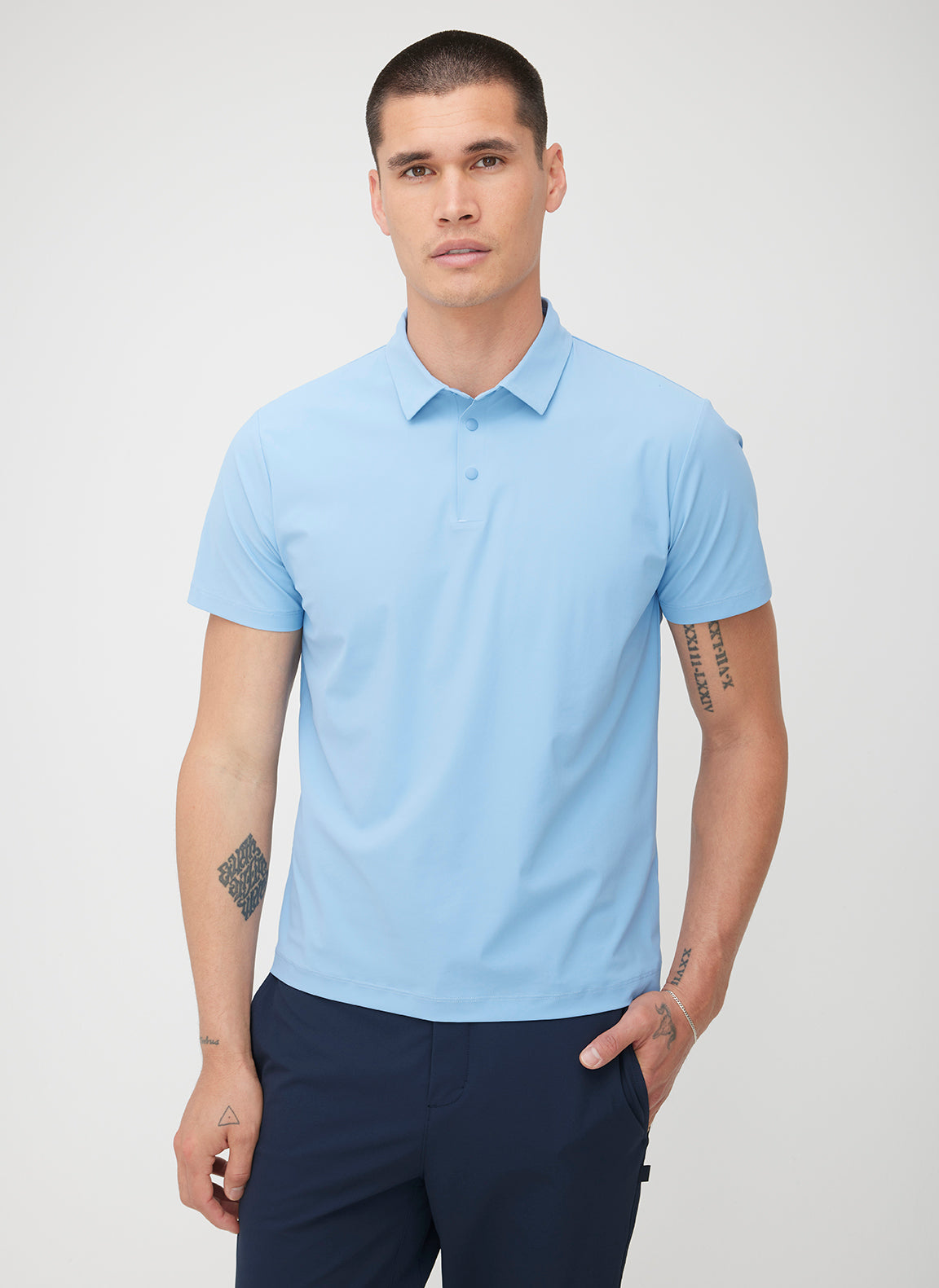 Tech Polo ?? | M || Light Blue