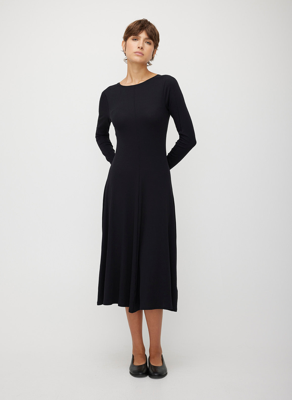 Poise High Neck V-Back Dress