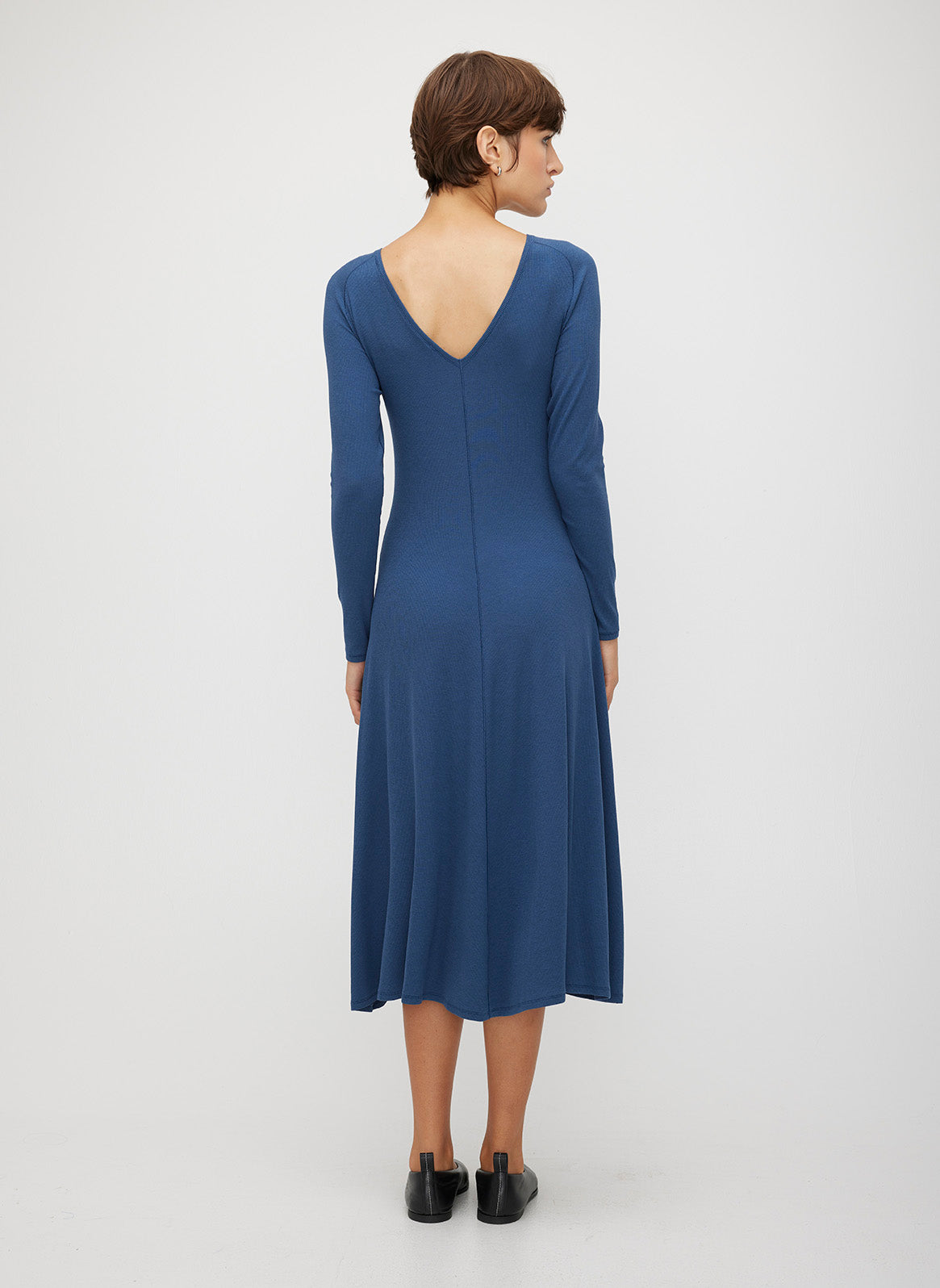 Poise High Neck V-Back Dress