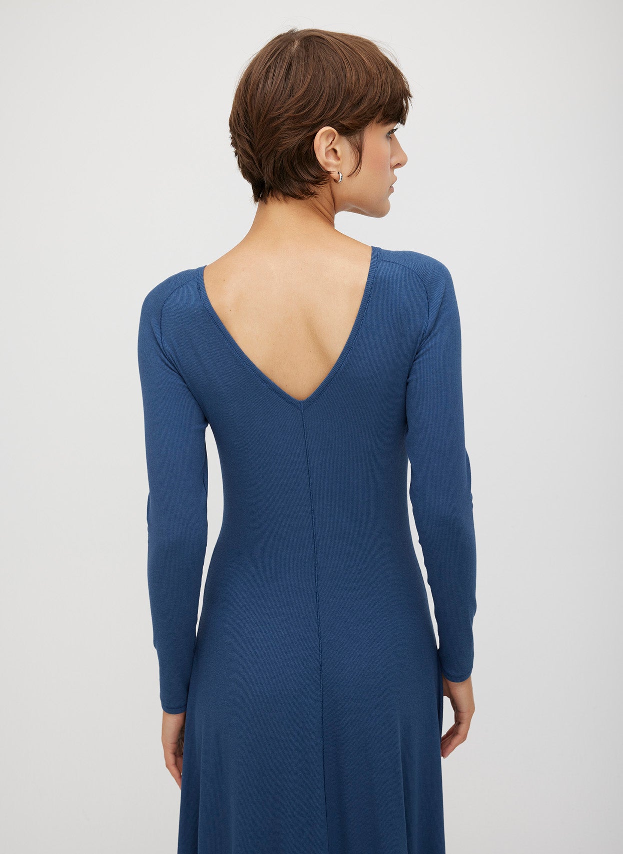 Poise High Neck V-Back Dress