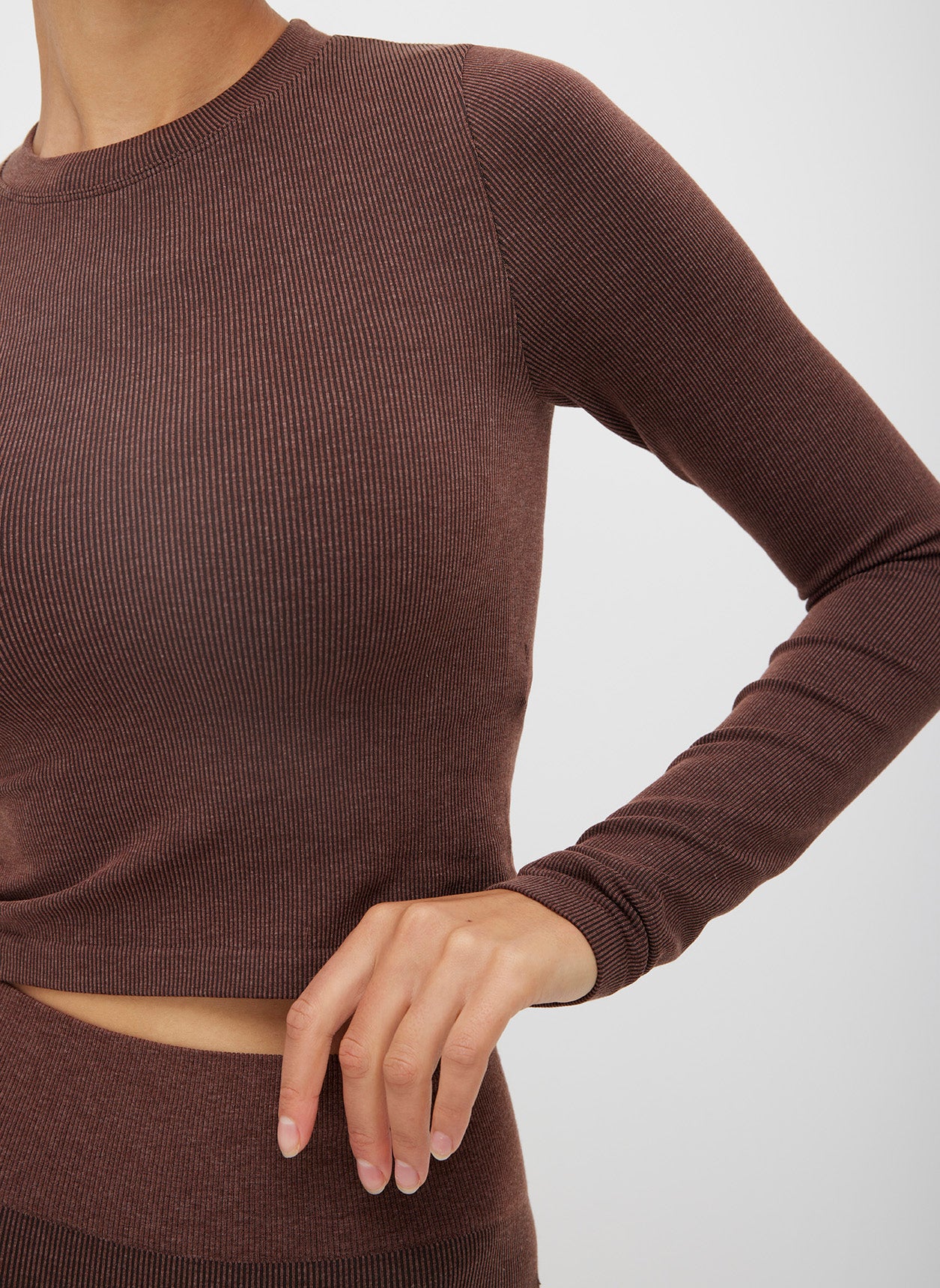 Seamless Cropped Long Sleeve Tee