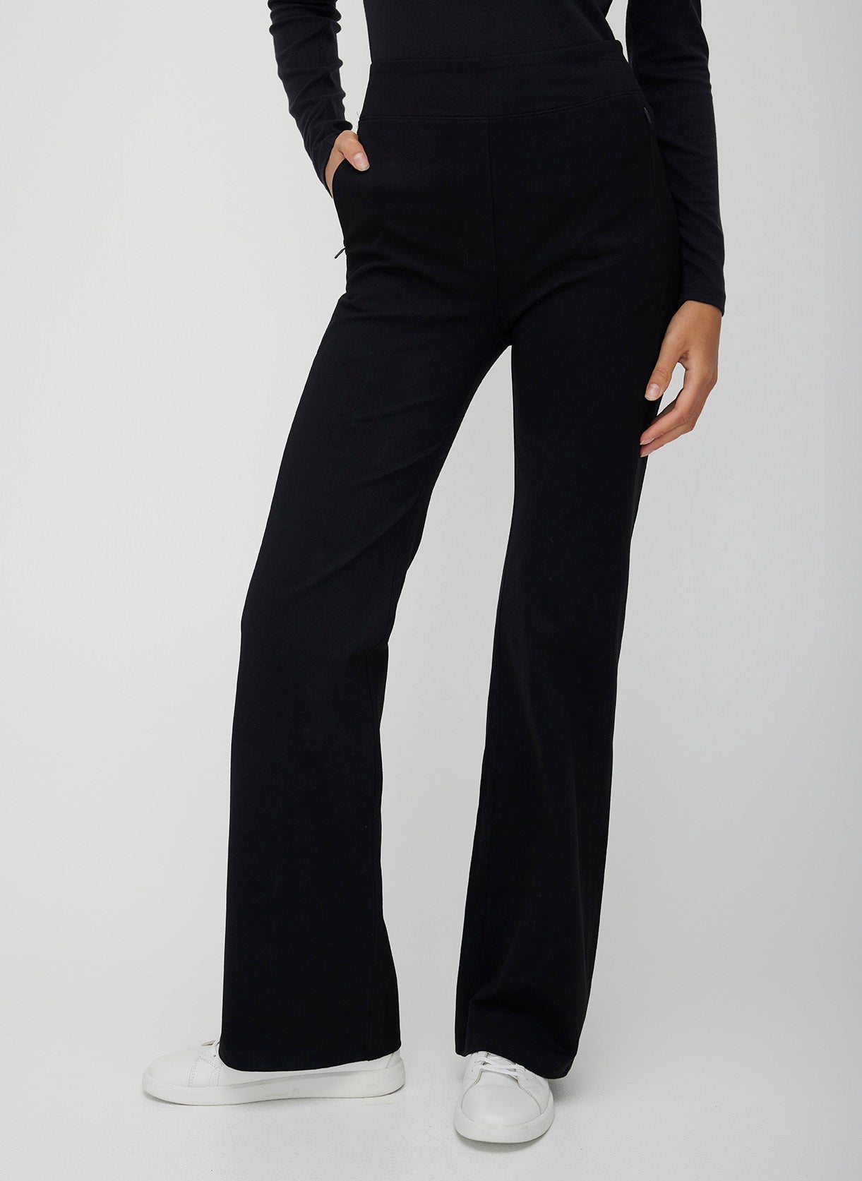 Stride Fitted Kick-Flare Pants