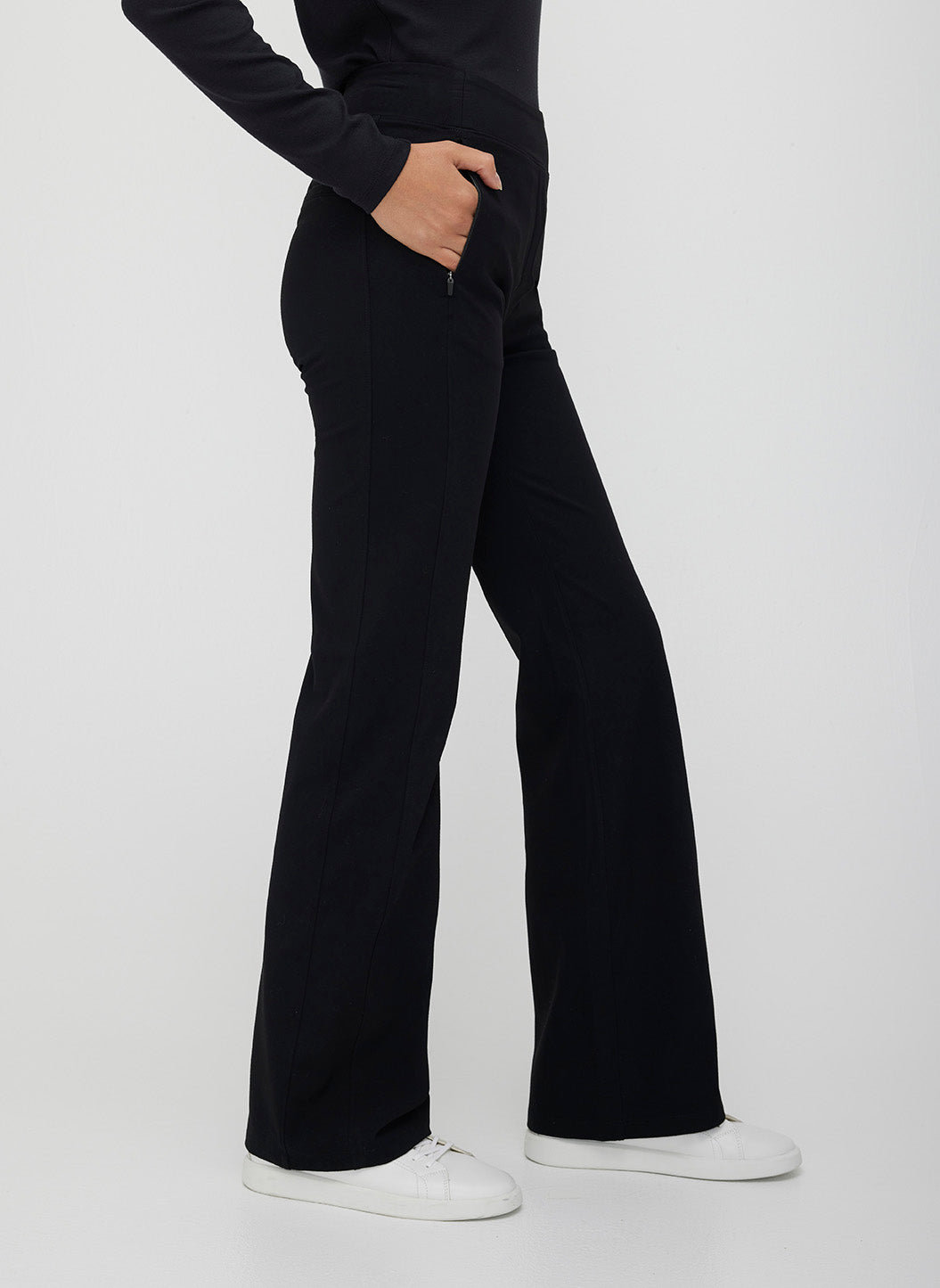 Stride Fitted Kick-Flare Pants