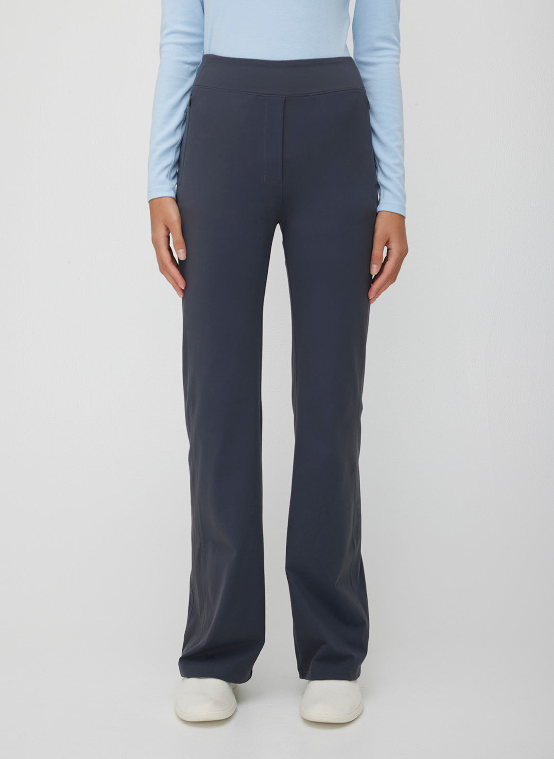 Stride Fitted Kick-Flare Pants