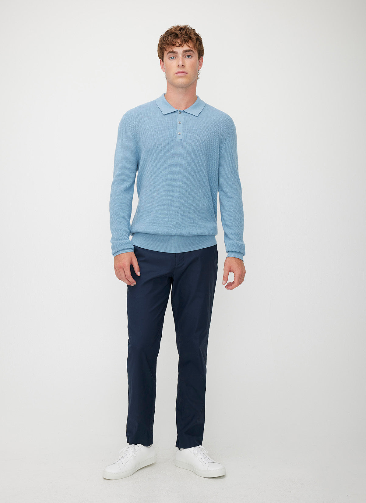 Timeless Merino Polo Sweater