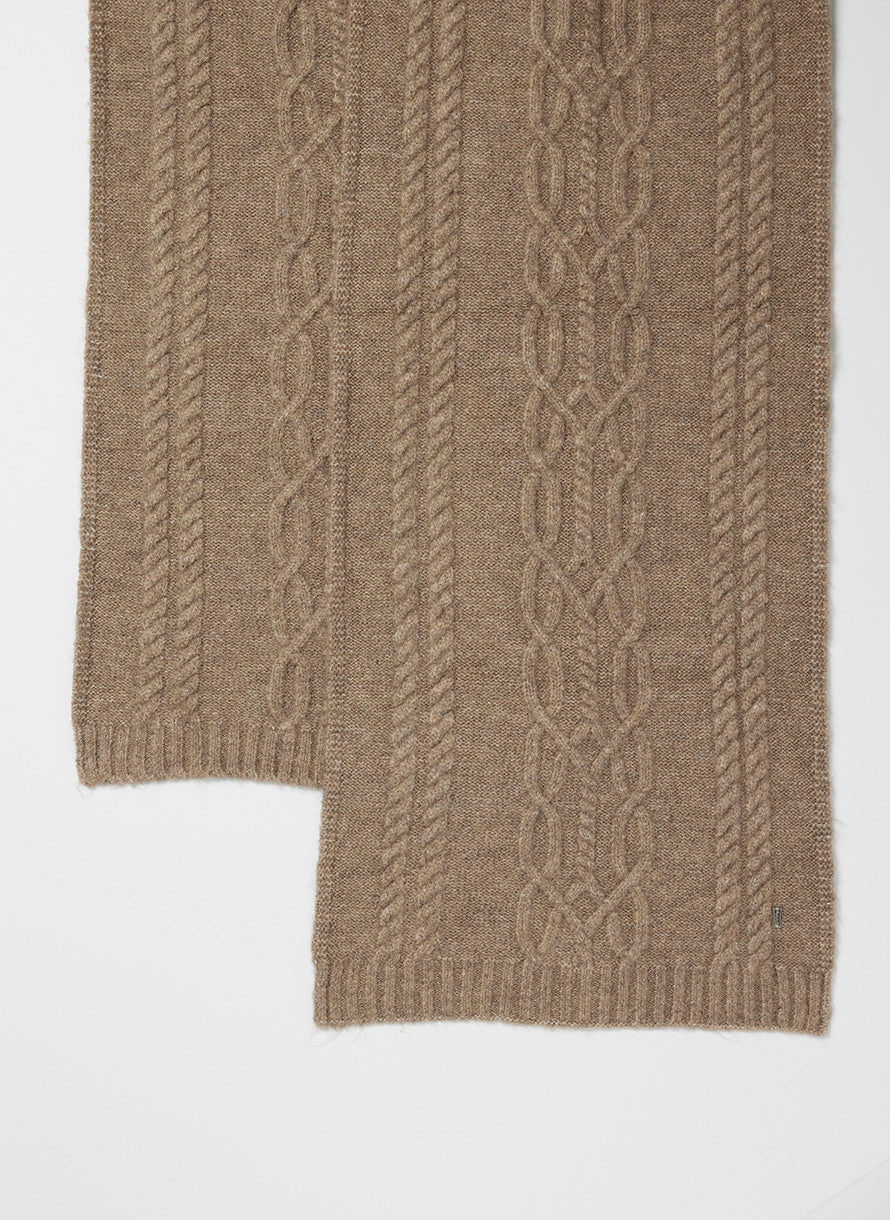 Uptown Cable Knit Scarf